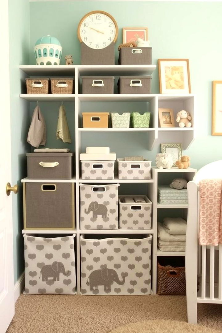 Creative Storage Solutions - 22 Elephant Nursery Ideas