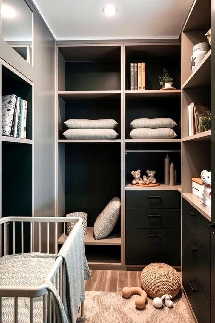 Creative Storage Solutions - 22 Dark Green Nursery Ideas