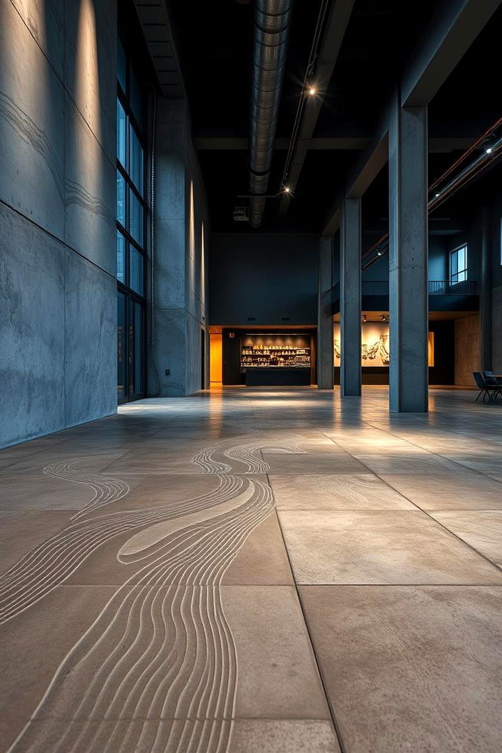 Creative Textured Concrete Floors - 22 Concrete Floor Ideas