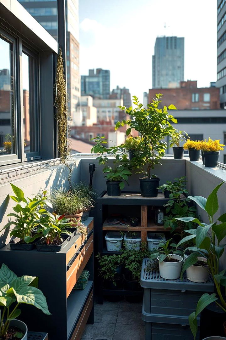 Creative Urban Garden Combo - 22 Greenhouse and Shed Combo Ideas