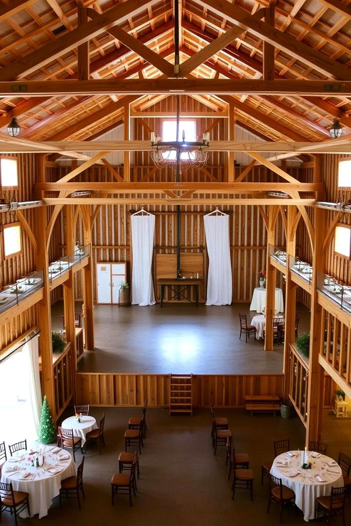 Creative Use of Barn Space - 22 Barn Wedding Ideas