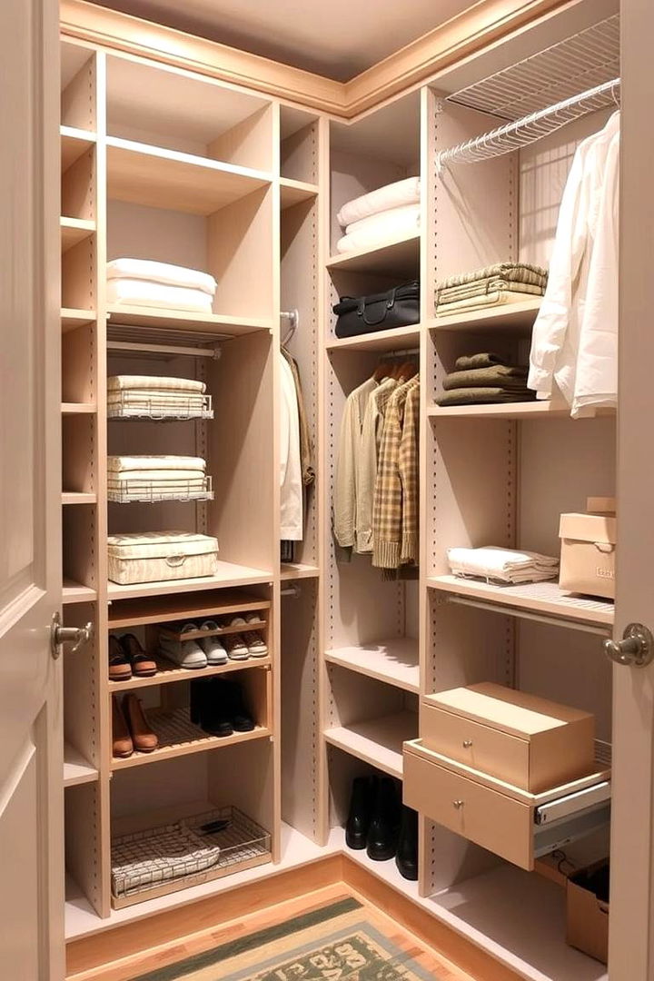 Creative Use of Corner Spaces for Efficiency - 22 Walk in Closet Ideas