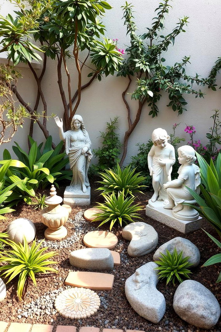 Creative Use of Garden Statues and Art - 22 Small Garden Ideas