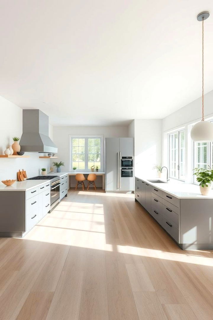 Creative Use of Open Space - 22 Farmhouse Kitchen With Gray Cabinets Ideas