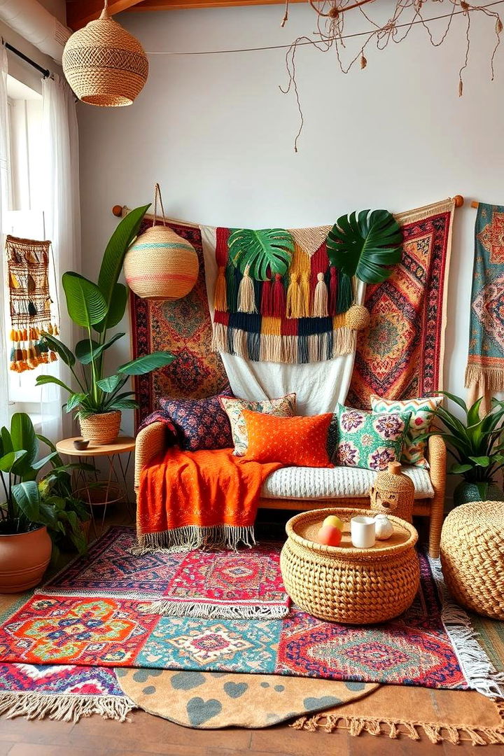 Creative Use of Patterns and Textures - 22 Bohemian Tropical Bohemian Decor