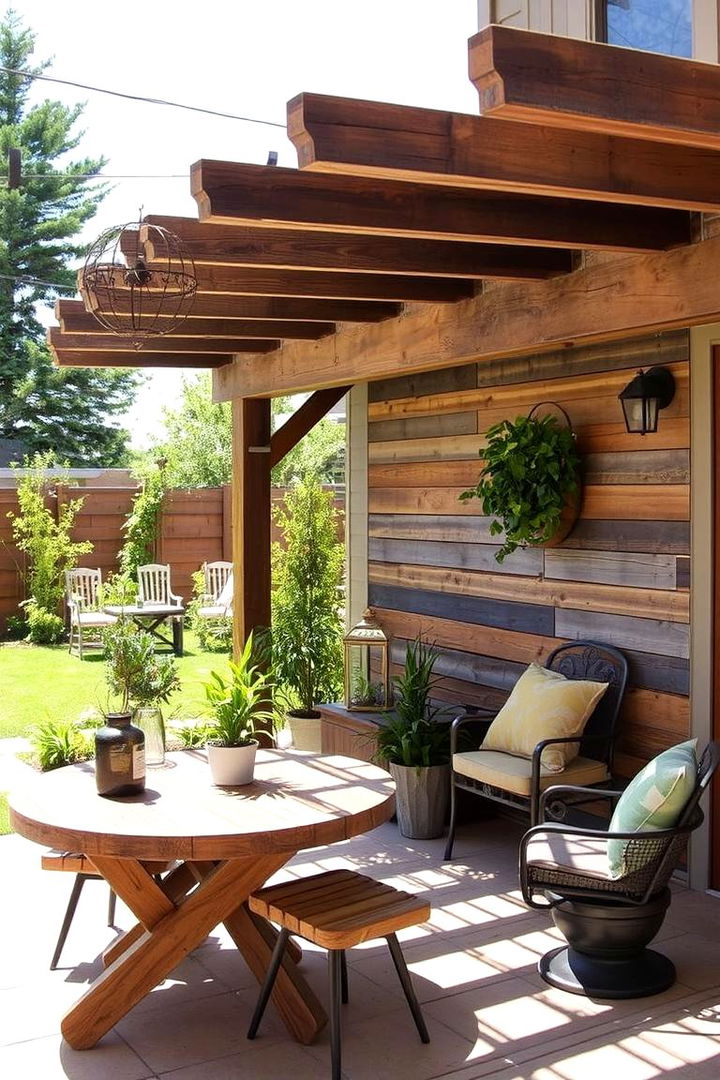 Creative Use of Reclaimed Materials - 22 Farmhouse Patio Ideas