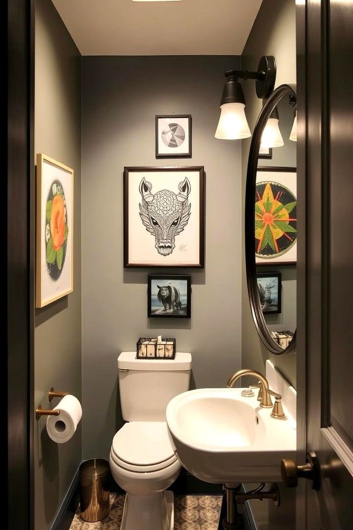 Creative Wall Art and Decor Displays - 22 Hall Bathroom Ideas