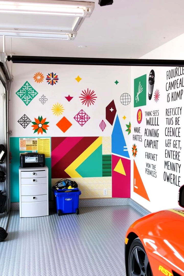 Creative Wall Decals - 22 Garage Makeover Ideas