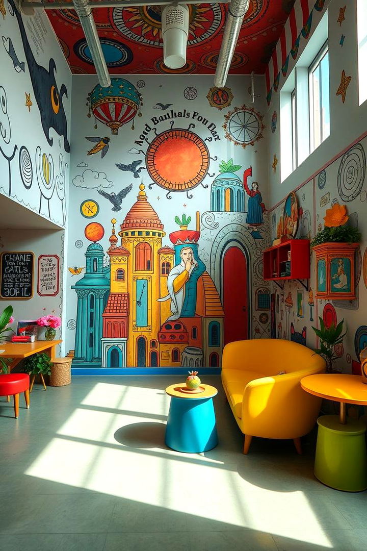 Creative Wall Murals - 22 Barbie Room Ideas