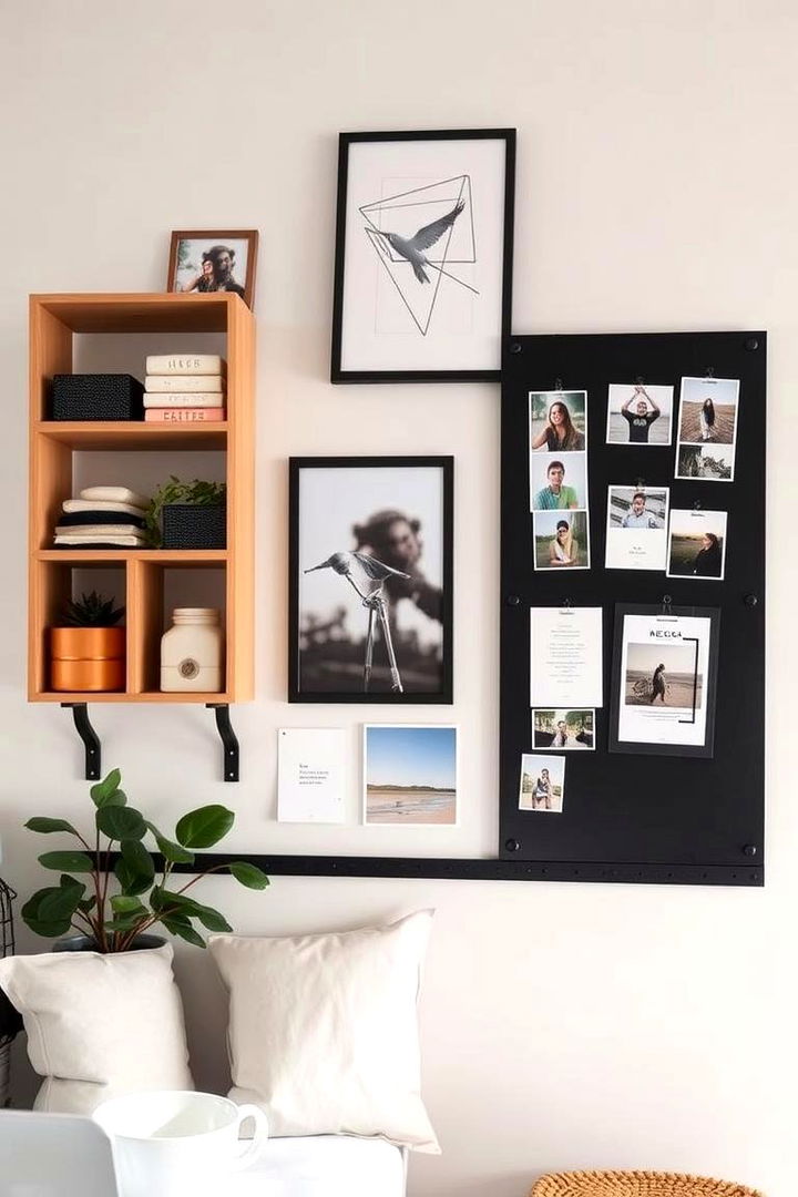 Creative Wall Solutions to Display Art - 22 Minimalist Dorm Room Ideas