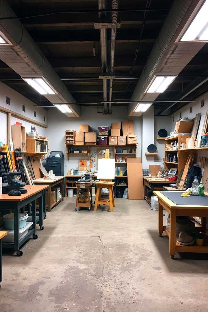 Creative Workshop and Studio - 22 Basement Ideas