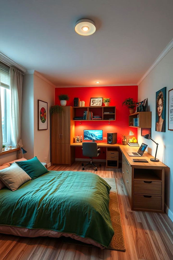 Creative Workspace Zones - 22 Bedroom Office Ideas