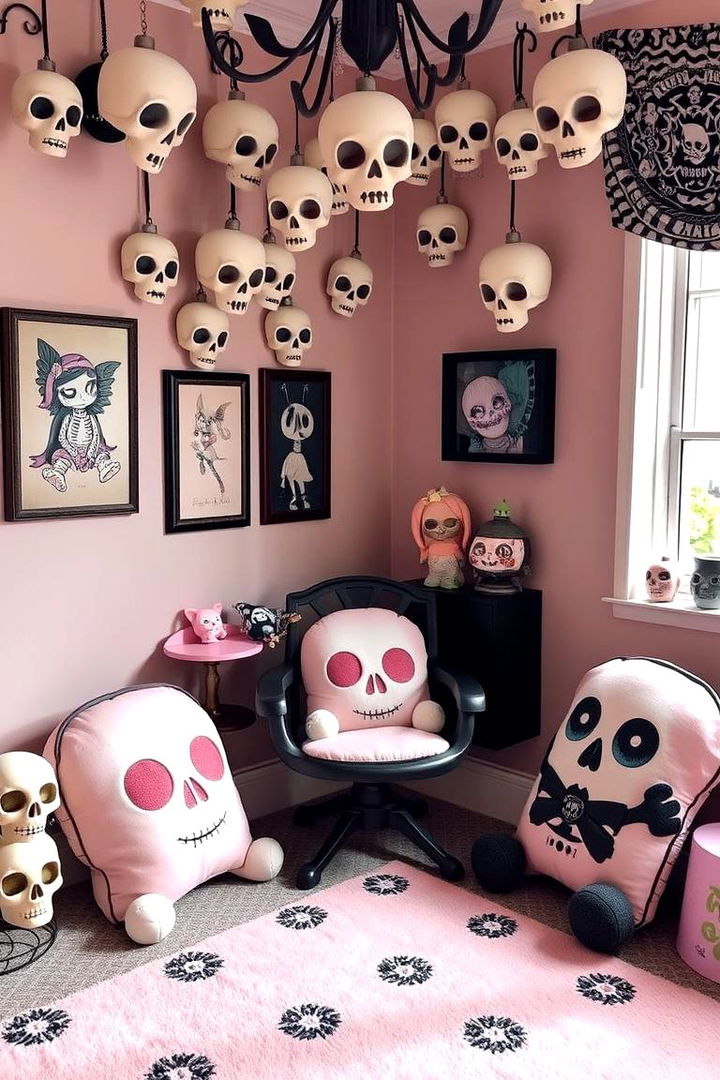 Creepy Yet Cute Accessories - 22 pastel goth bedroom ideas