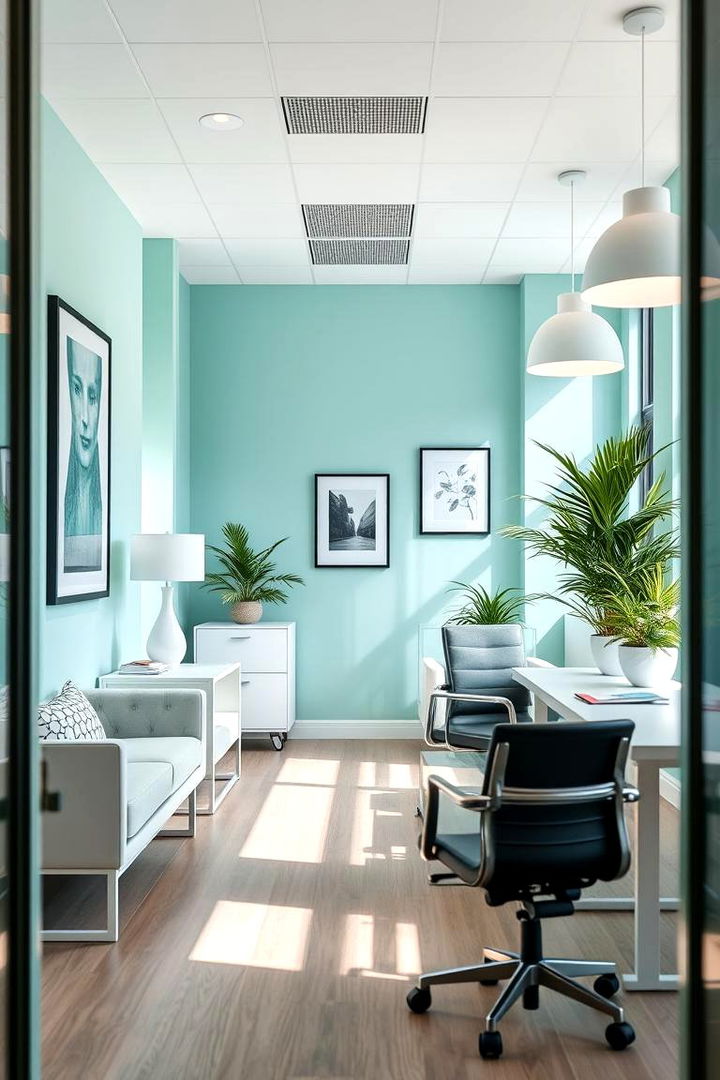 Crisp Mint Freshness - 22 Home Office Paint Colors