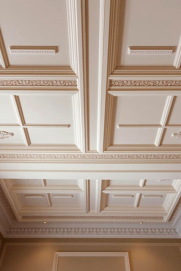 Crown Molding Detailing - 22 Bedroom Ceiling Ideas