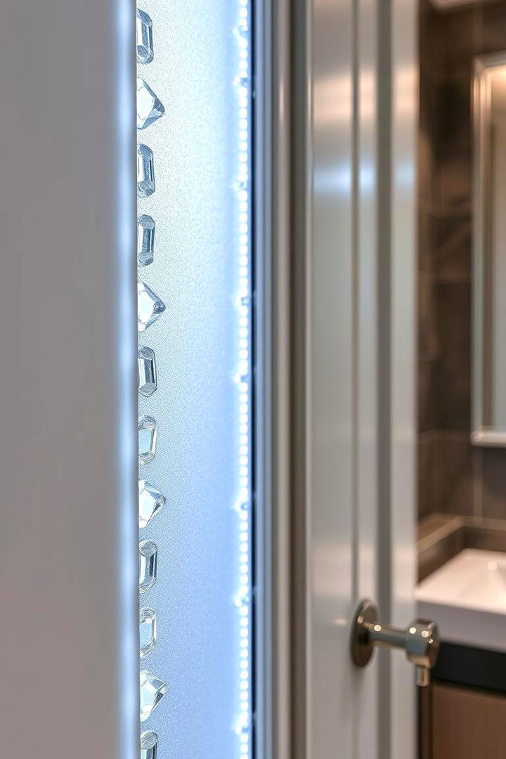 Crystal Accented Designs - 22 Bathroom Door Ideas