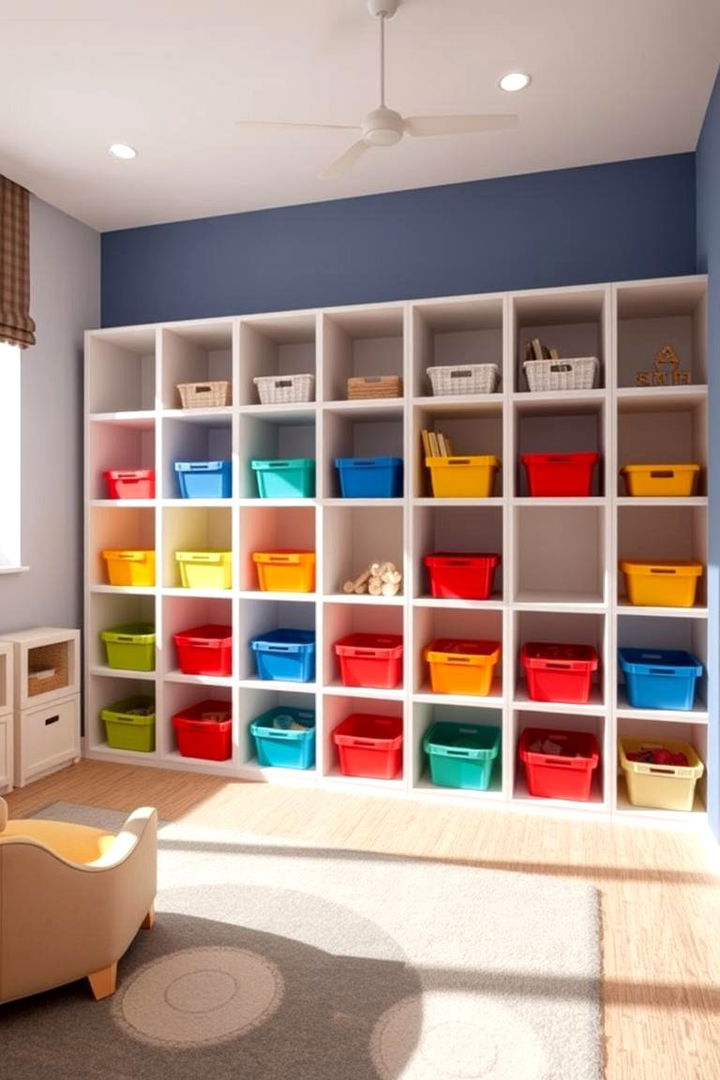 Cube Storage Units - 22 Playroom Storage Ideas