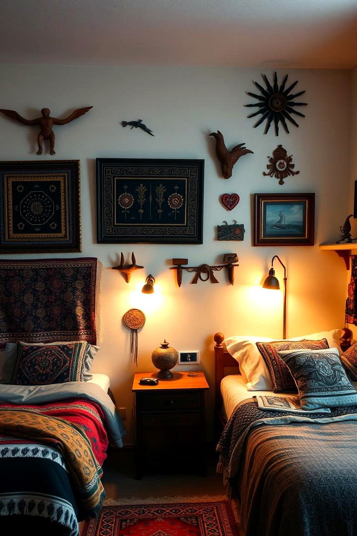 Cultural Art Accents - 22 Dorm Room Decorating Ideas