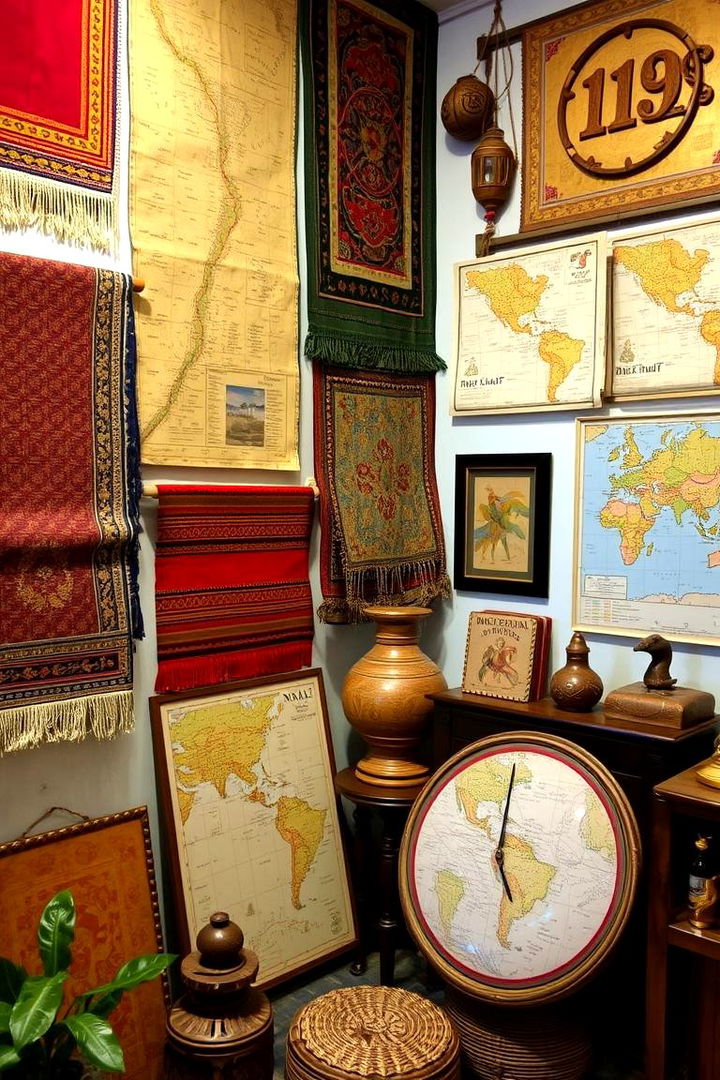 Cultural Artifact Displays - 22 Moody Boho Living Room Ideas