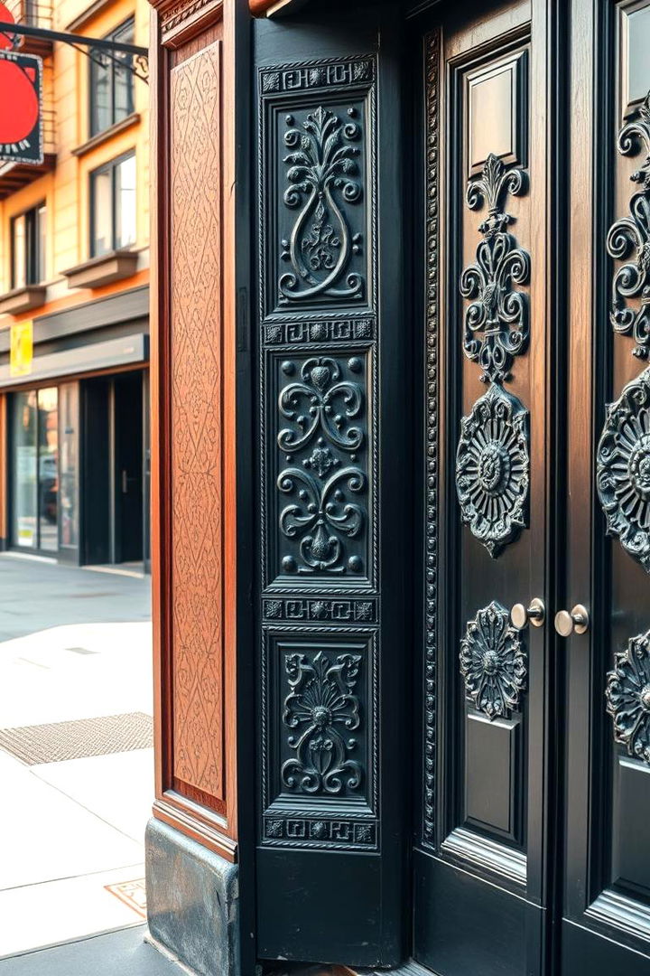Cultural Fusion Design - 22 Black Front Door Ideas