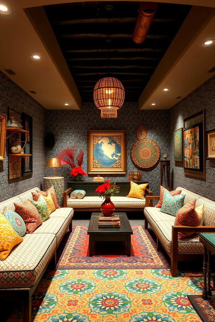 Cultural Fusion Space - 22 basement decorating ideas