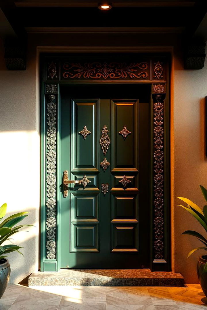 Cultural Heritage Inspiration - 22 Dark Green Front Door Ideas