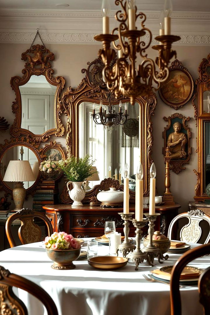 Curated Antique Accents - 22 Moody Dining Room Ideas