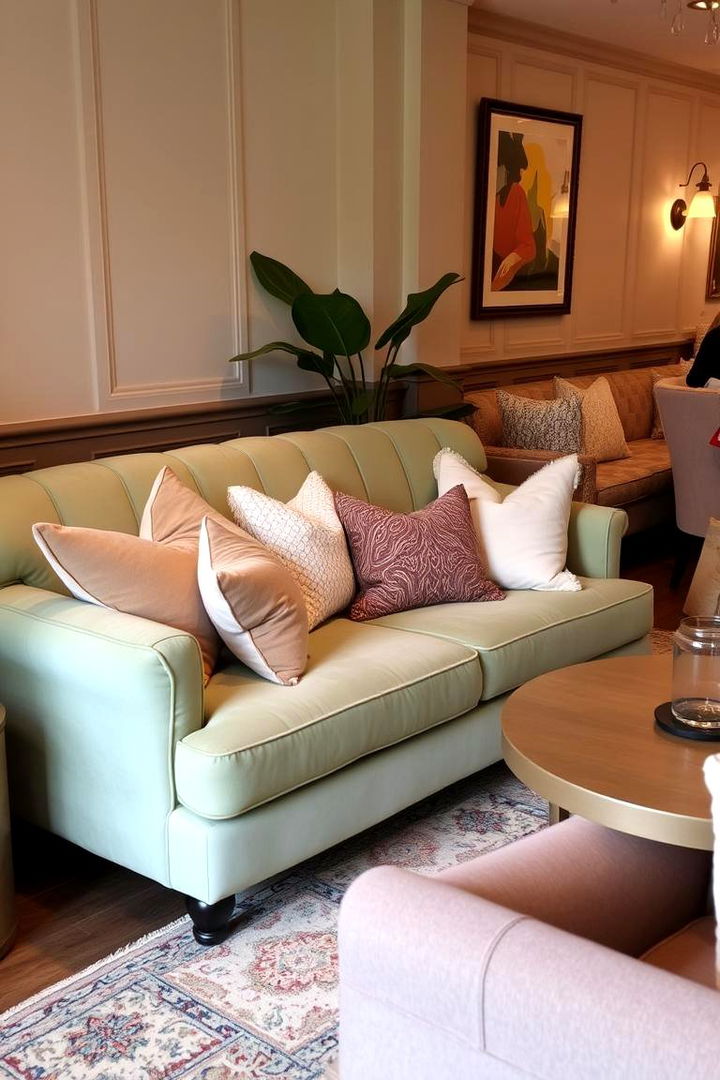 Curated Arrangement for Cozy Living - 22 sage green couch living room ideas