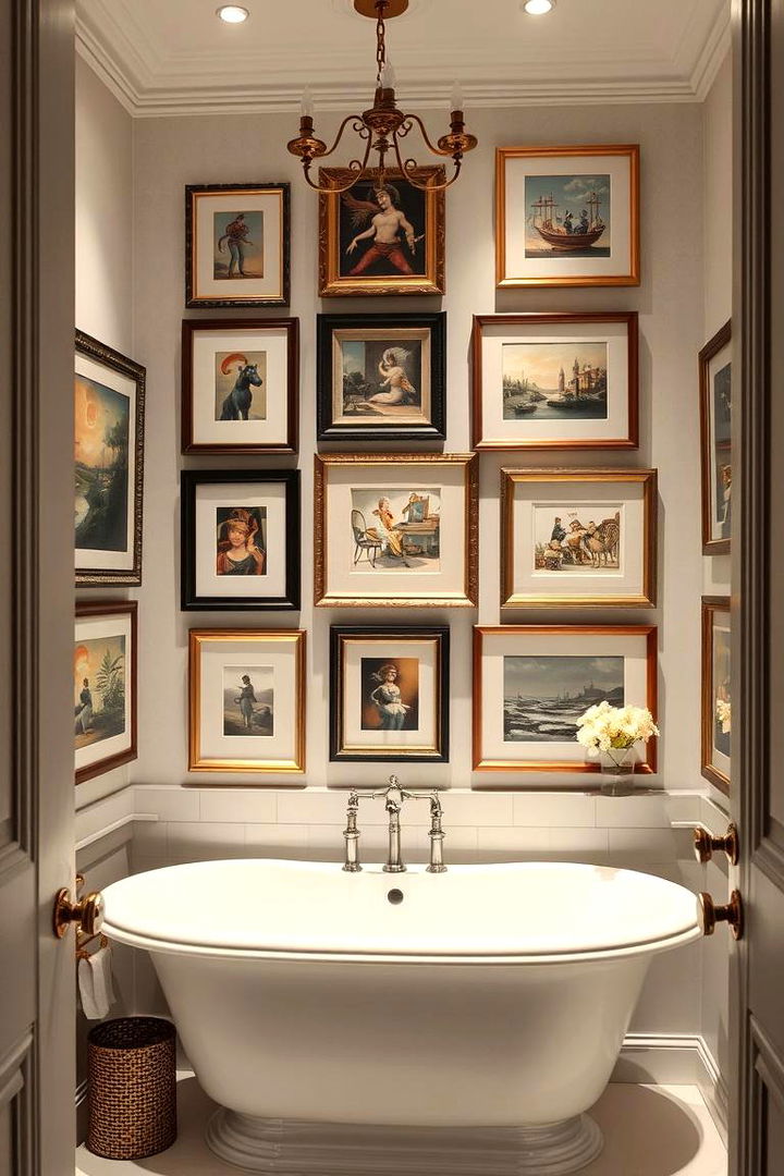 Curated Art Display - 22 Bathroom Staging Ideas