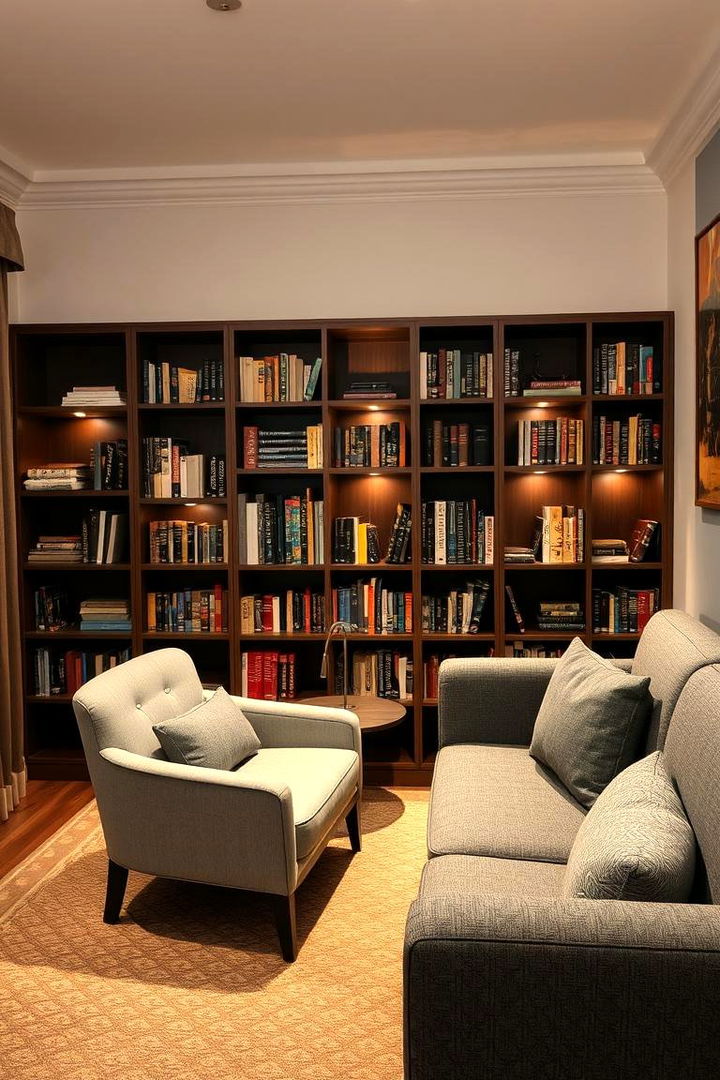 Curated Book Nooks - 22 Grey Couch Living Room Ideas