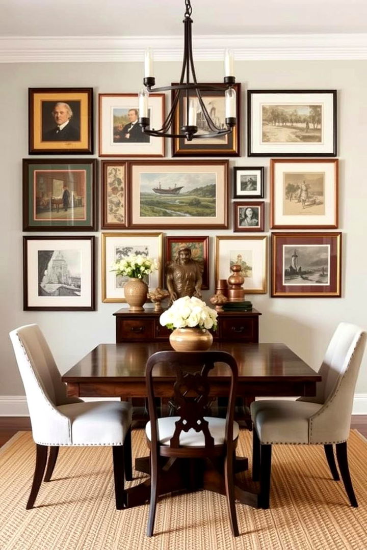 Curated Collectible Displays - 22 Dining Room Wall Decor Ideas