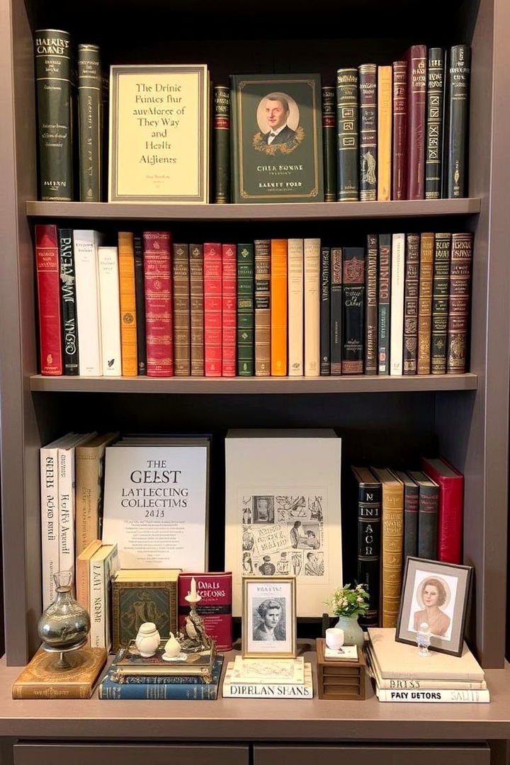 Curated Collection Displays - 22 Bookshelf Decor Ideas