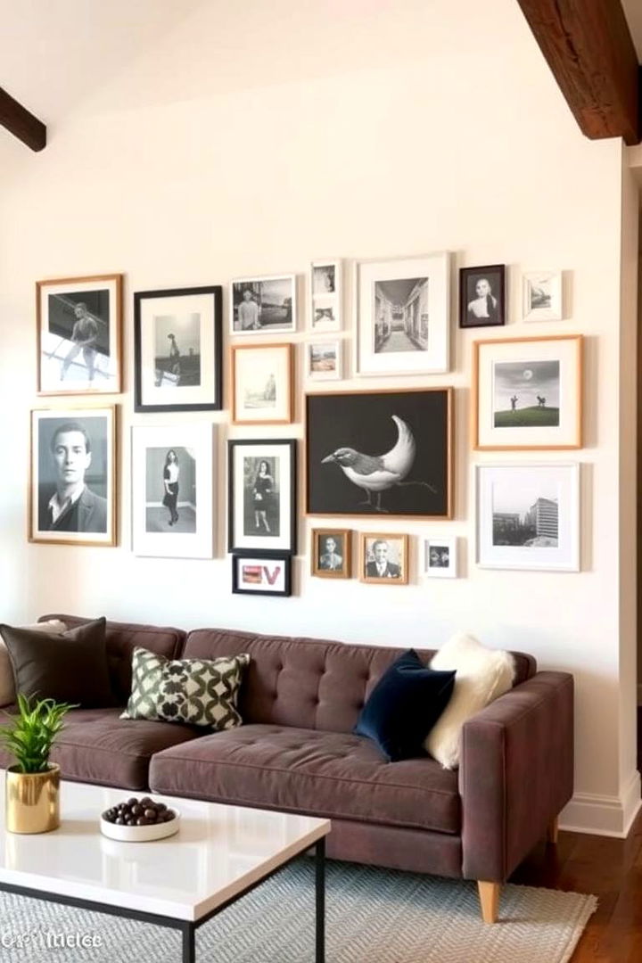 Curated Gallery Walls - 22 Pinterest Living Room Decor Ideas