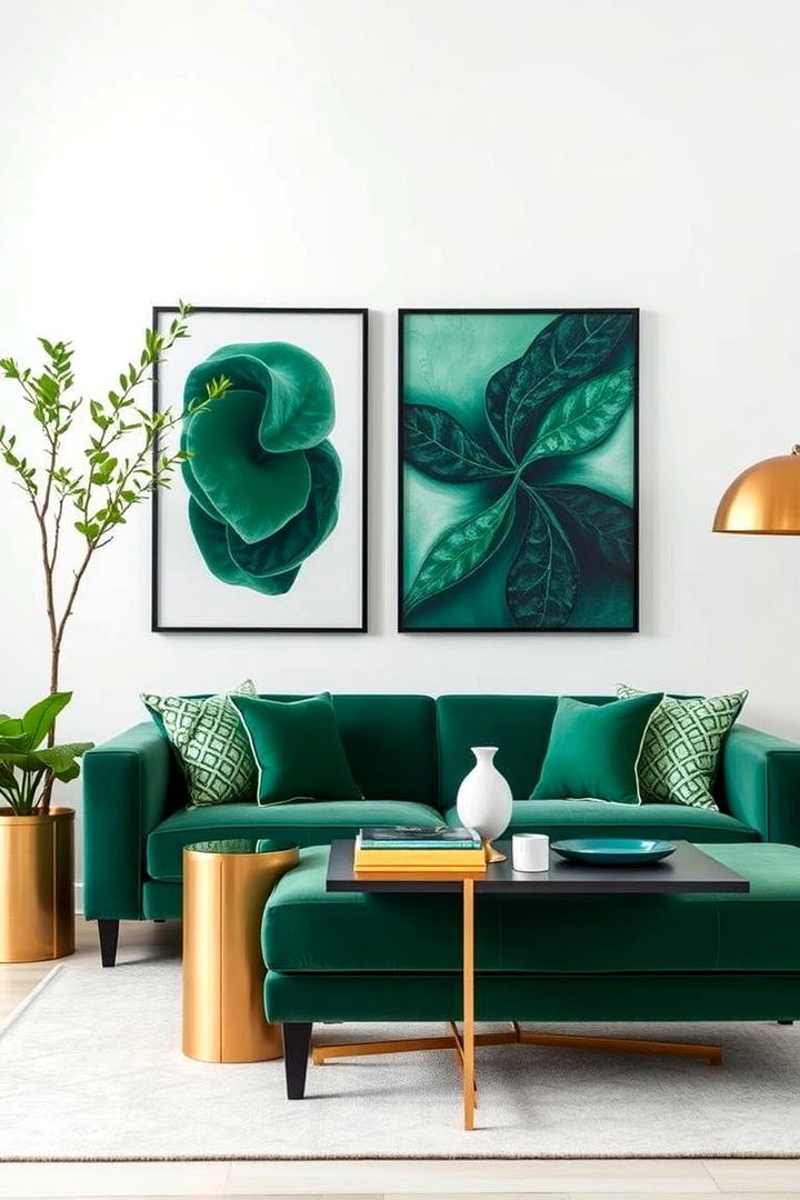 Curated Minimalist Decor - 22 Emerald Green and Gold Bedroom Ideas