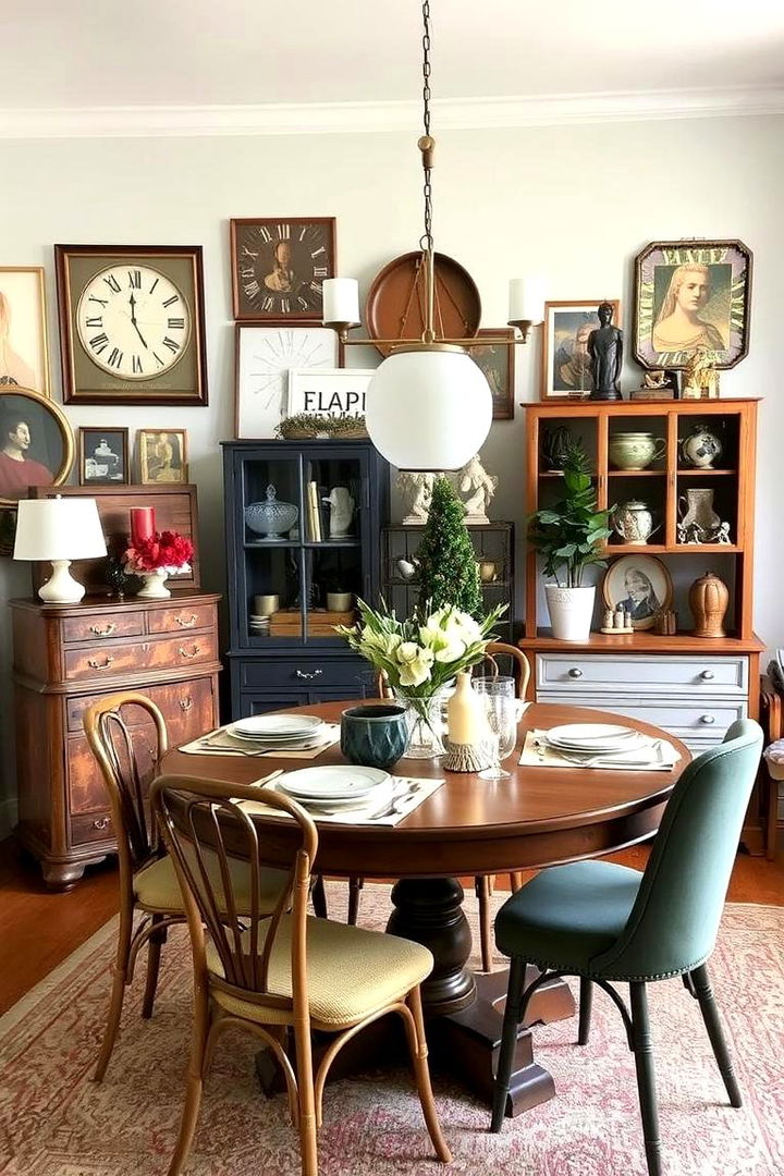 Curated Vintage Finds and Modern Pieces - 22 Transitional Dining Room Ideas