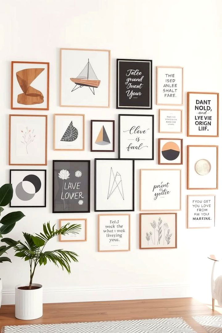 Curated Wall Art - 22 Clean Girl Room Ideas
