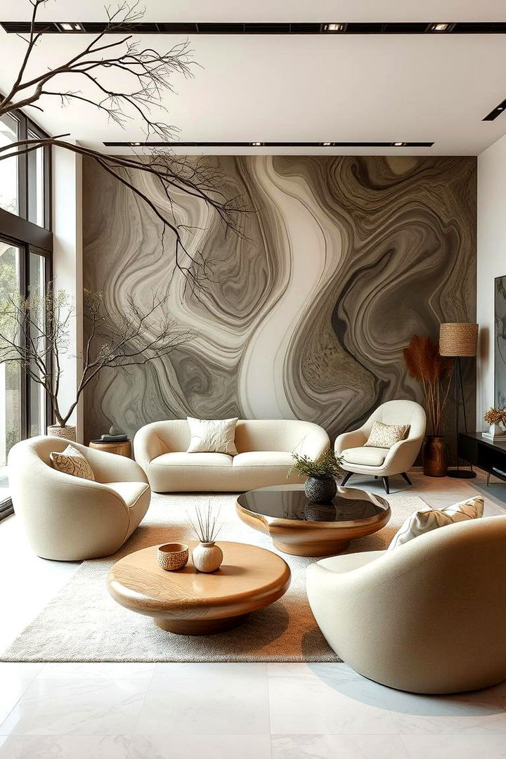 Curating Organic Shapes - 22 Organic Modern Living Room Design Ideas