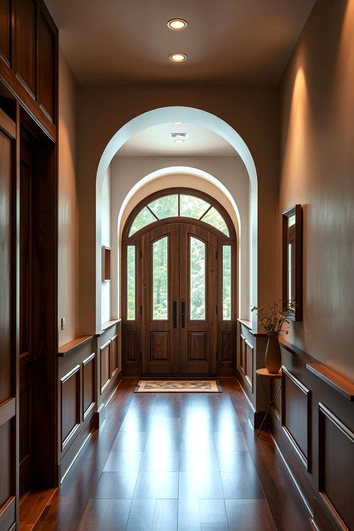 Curved Arch Designs - 22 Wainscoting Entryway Ideas