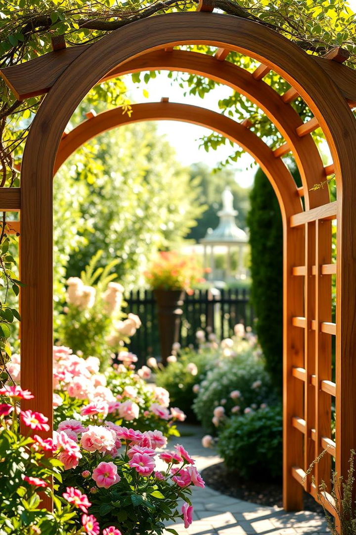 Curved Arched Trellis Design - 22 Cucumber Trellis Ideas