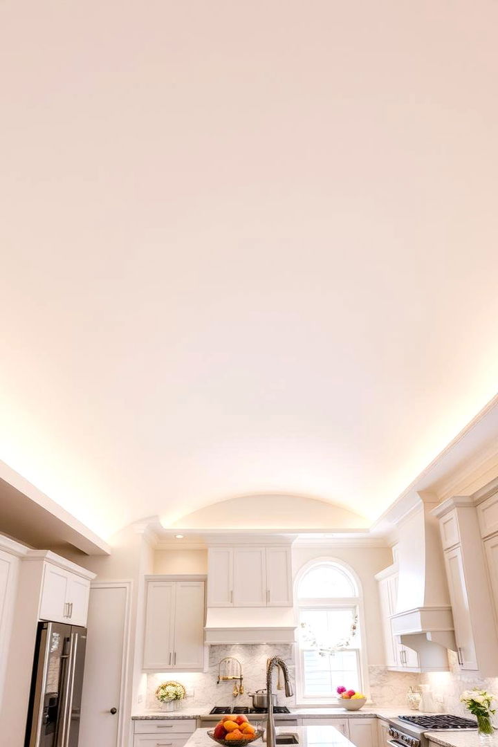 Curved Architectural Flourish - 22 Kitchen Ceiling Ideas