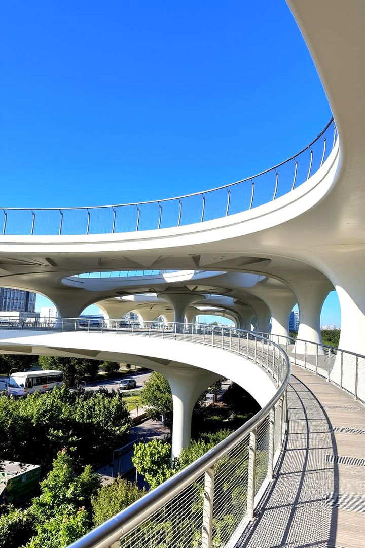 Curved Architectural Wonder - 22 Elevated Walkway Ideas