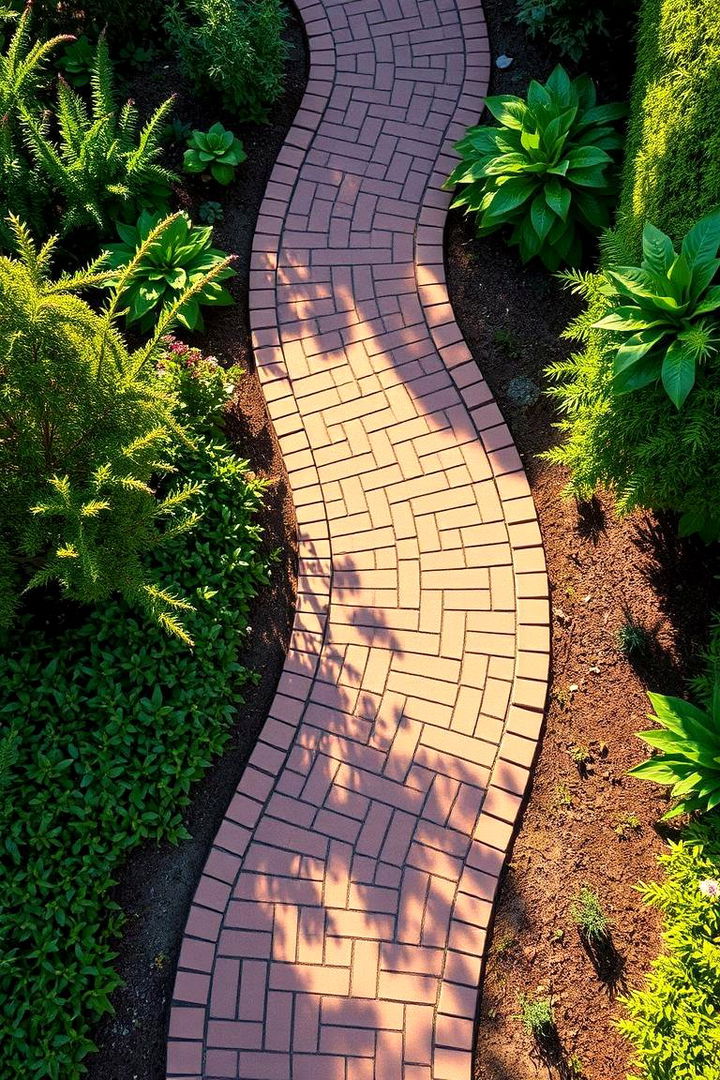 Curved Brick Pathways - 22 Brick Landscaping Ideas