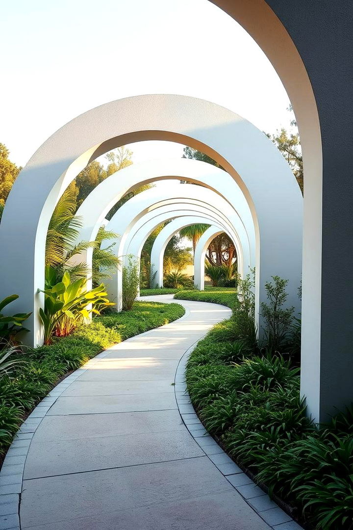 Curved Composite Walkways - 22 Composite Walkway Ideas