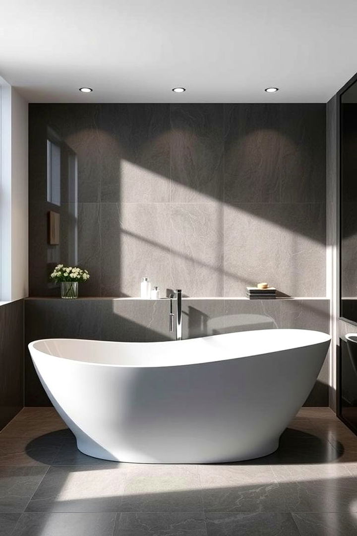 Curved Contemporary Bathtub - 22 Bathtub Ideas