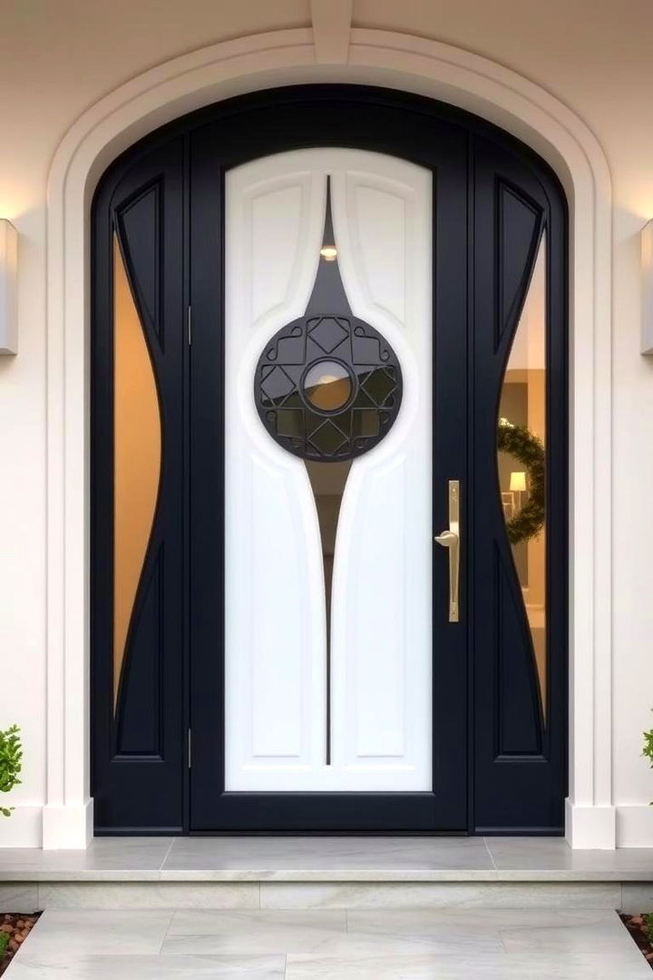 Curved Door Silhouettes - 22 Front Door Decor Ideas