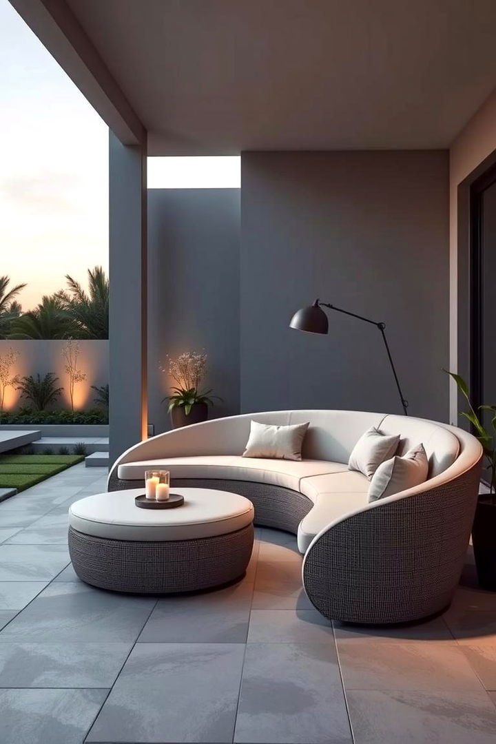 Curved Edge Lounge Seating - 22 Outdoor Furniture Ideas