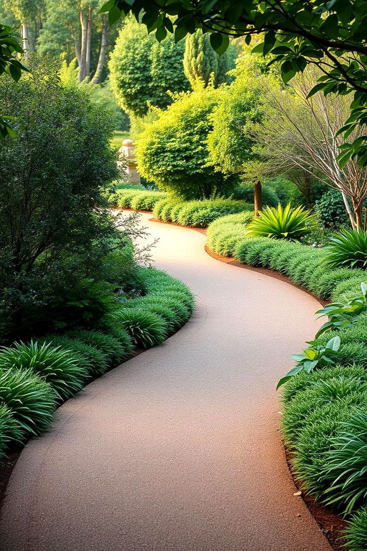 Curved Garden Paths - 22 Front Walkway Ideas