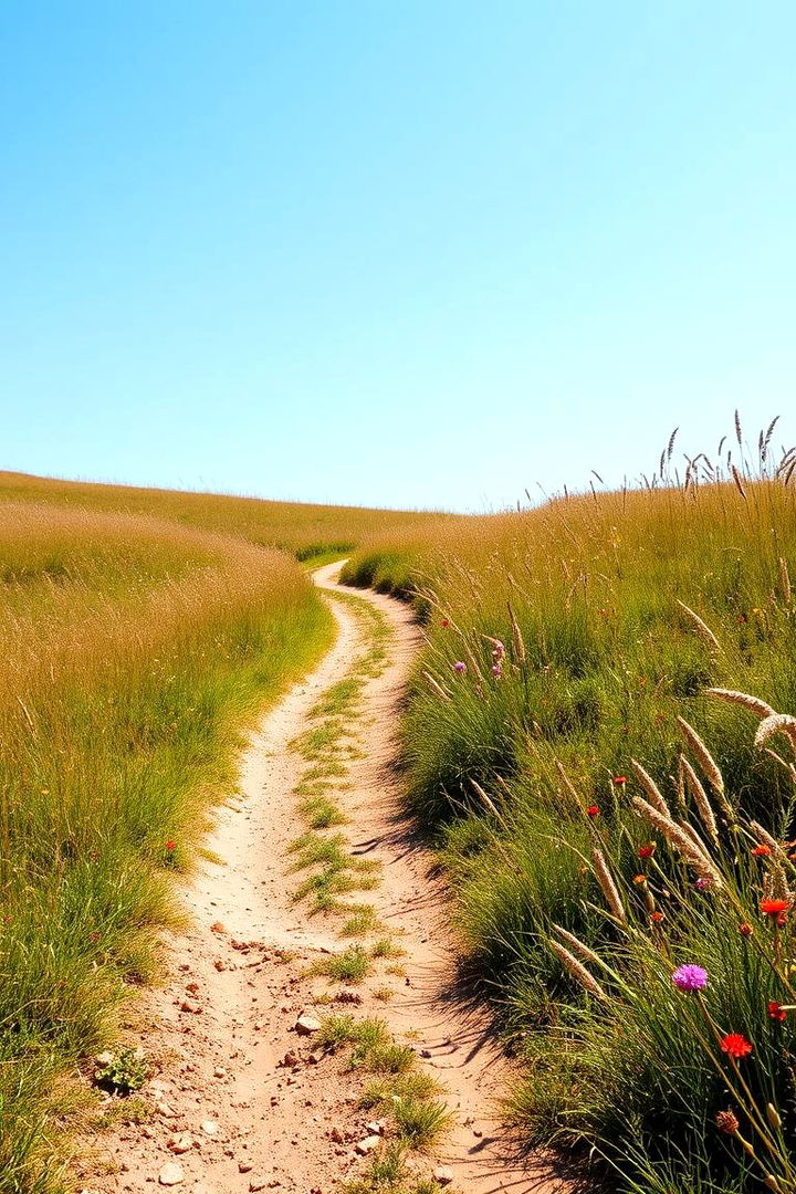 Curved Meadow Trail - 22 Natural Walkway Ideas