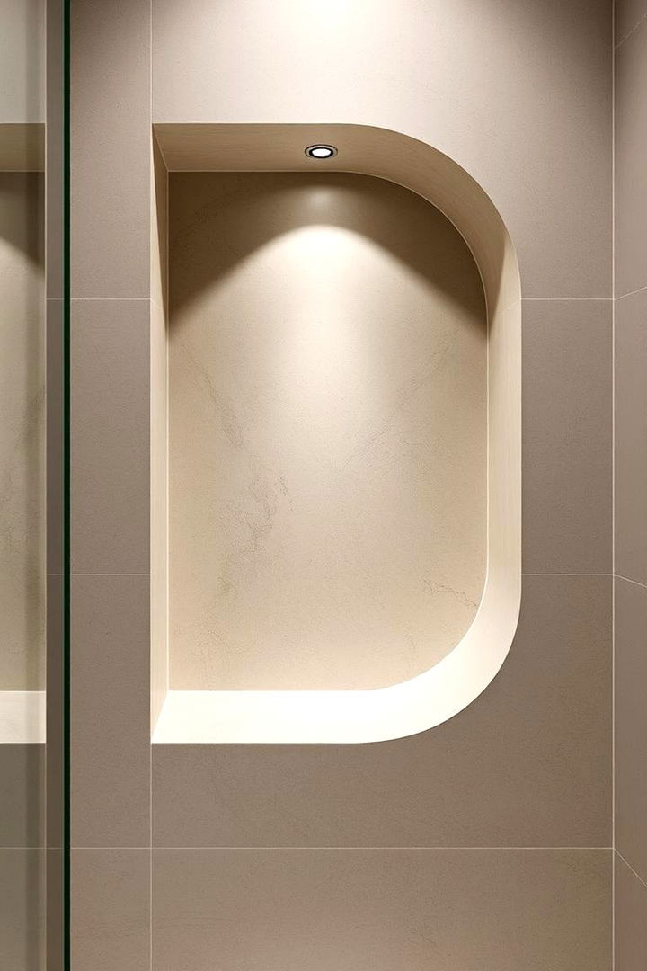 Curved Recessed Niche - 22 Shower Niche Ideas
