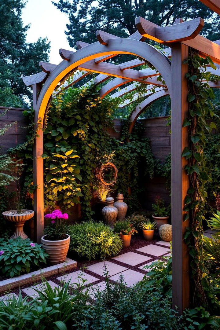 Curved Trellis for Privacy - 22 Garden Trellis Ideas